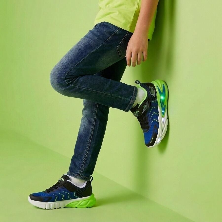 Skechers S-Lights: Flex-Glow Ultra Prism-Pacer sneakers met lichtjes blauw groen - Foto 4