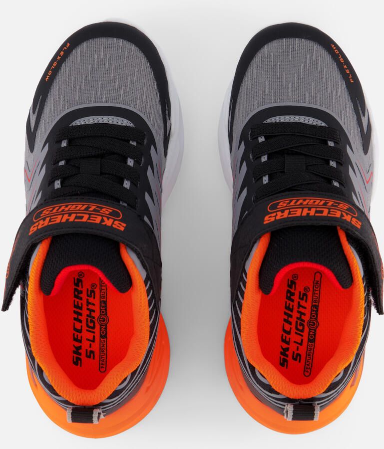 Skechers FLEX-GLOW ULTRA PRISM-PACER Jongens Veterschoenen Zwart Charcoal Rood - Foto 2