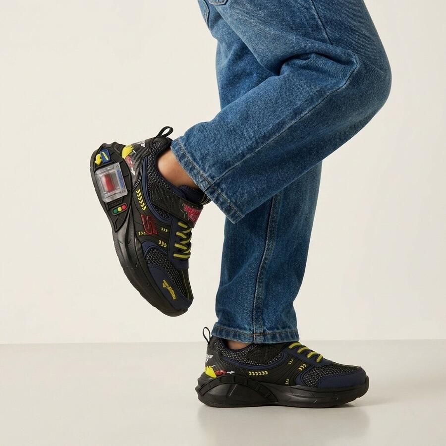 Skechers GARAGE Veterschoenen Zwart Donkerblauw Geel Rood