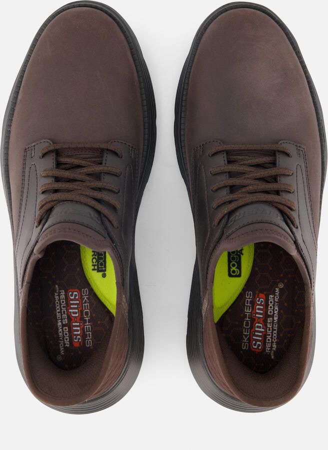 Skechers GARZA GERVIN herensneakers slip-ins 205046 CHOC donkerbruin - Foto 8