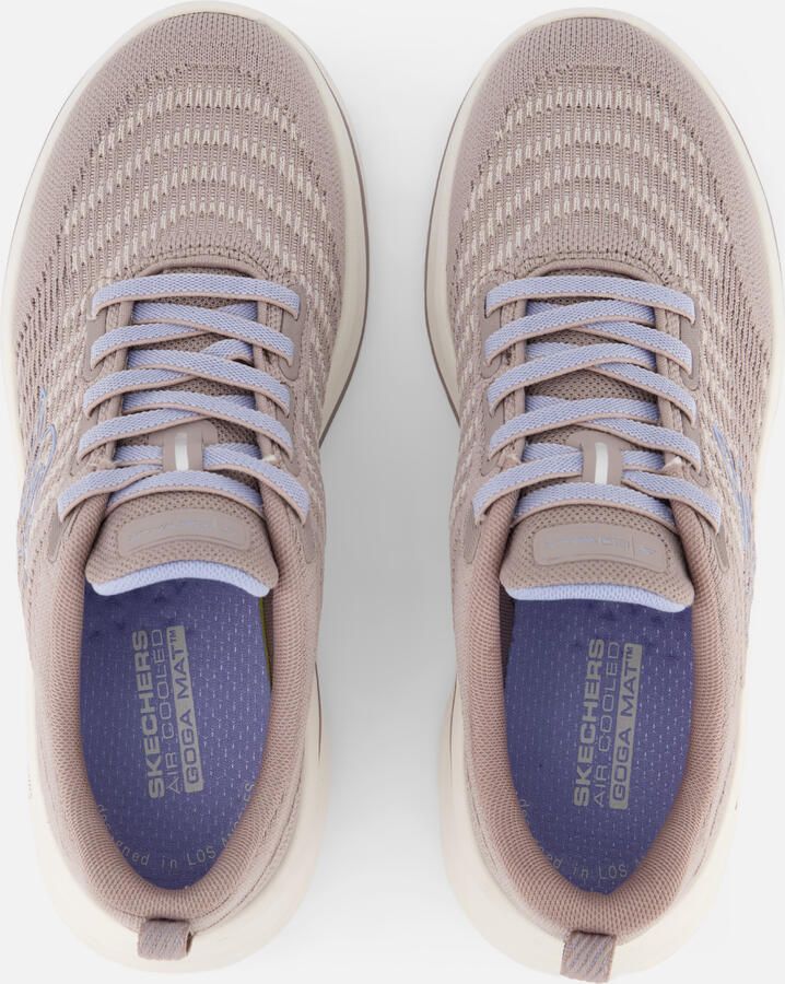 Skechers Go Walk Britt Sneakers taupe Textiel - Foto 2