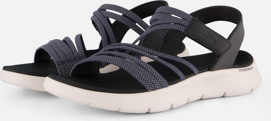 Skechers Sandalen GO WALK FLEX SANDAL instapschoen zomerschoen plateausandaal met goga mat voetbed