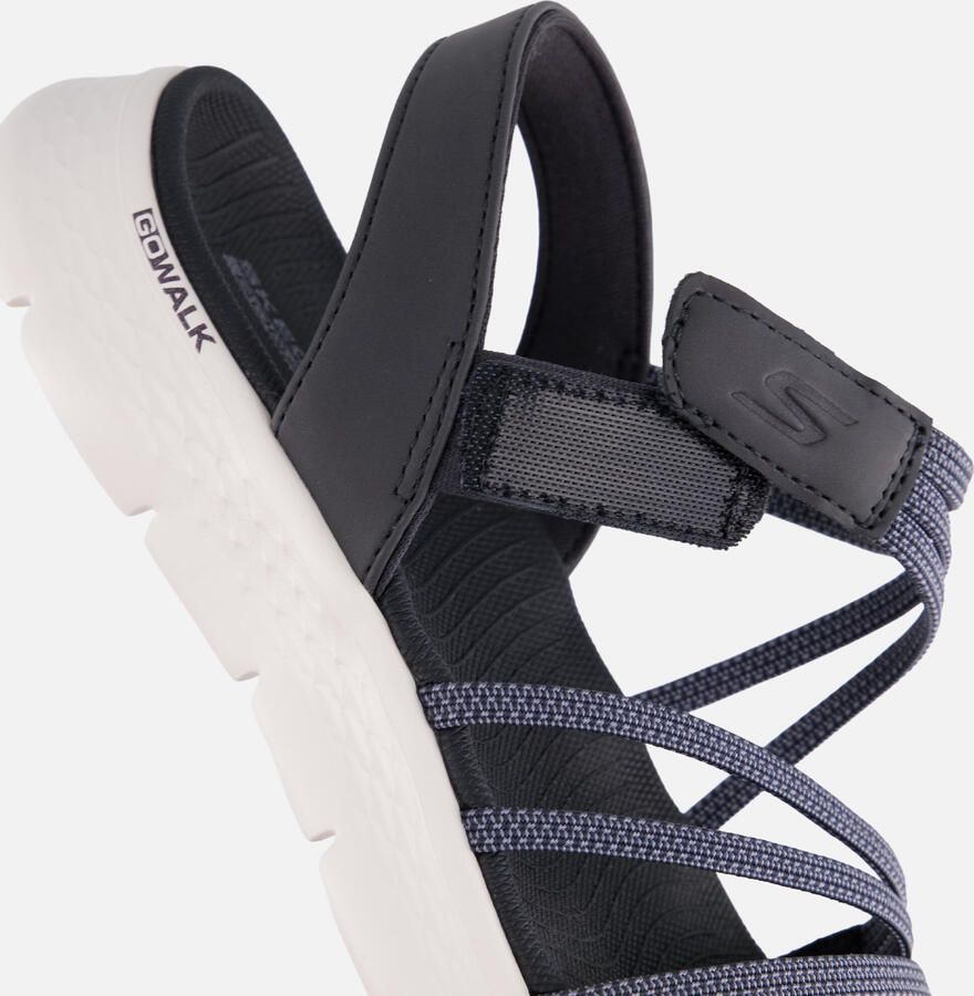 Skechers Sandalen GO WALK FLEX SANDAL instapschoen zomerschoen plateausandaal met goga mat voetbed - Foto 2