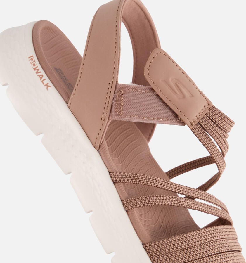 Skechers Sandalen GO WALK FLEX SANDAL instapschoen zomerschoen plateausandaal met goga mat voetbed - Foto 2