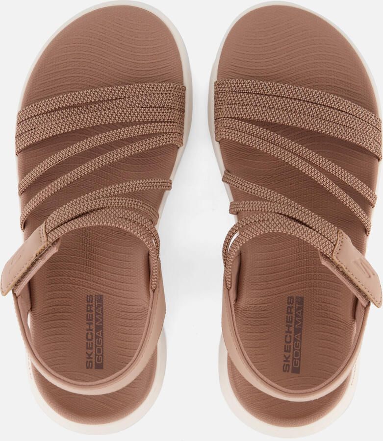 Skechers Go Walk Flex Sandalen cognac Textiel - Foto 3
