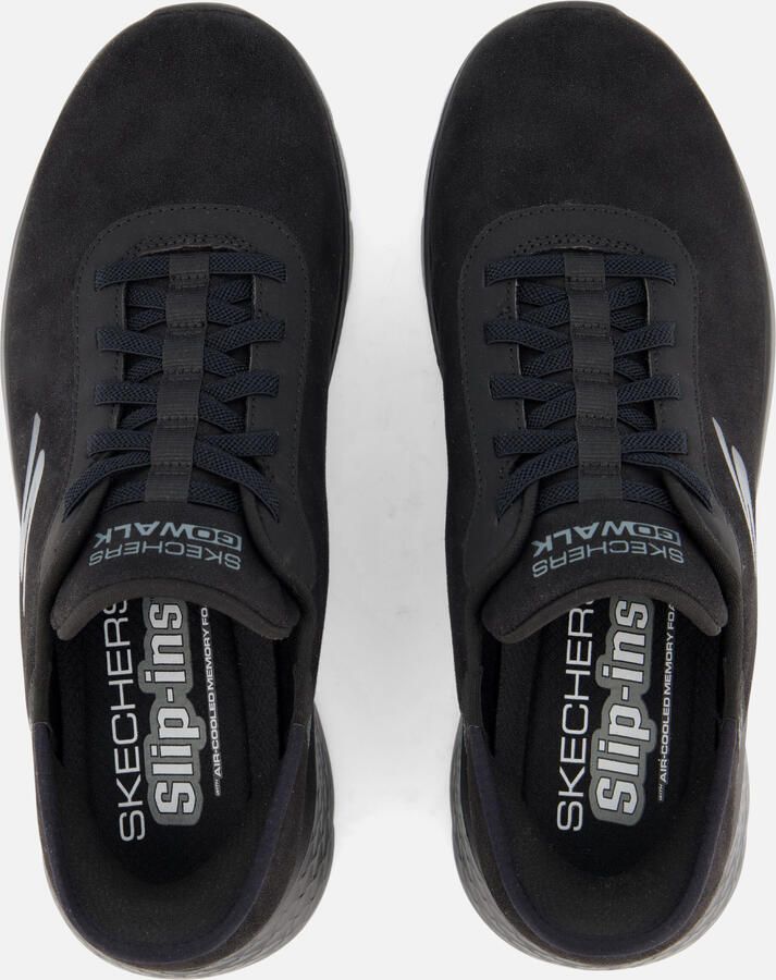 Skechers Slip-Ins: Go Walk Flex Hands Up- Zwart Heren Sneaker Smooth Motion - Foto 2