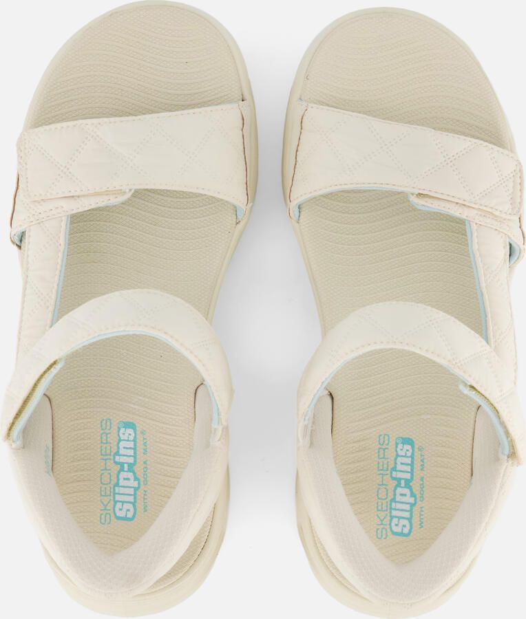 Skechers Go Walk Glide-Step 2.0 Slip-Ins Sandalen Dames Beige - Foto 3