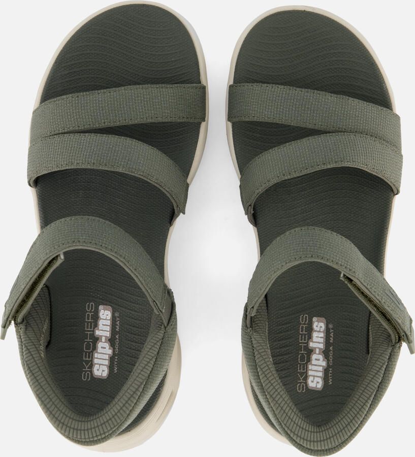 Skechers GO WALK GLIDE-STEP 2.0 SANDAL Dames Slippers Olijf - Foto 3