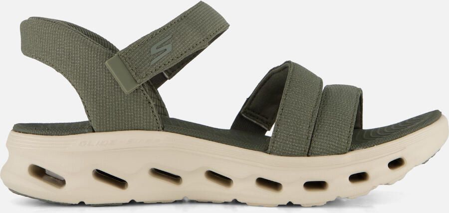 Skechers GO WALK GLIDE-STEP 2.0 SANDAL Dames Slippers Olijf - Foto 4