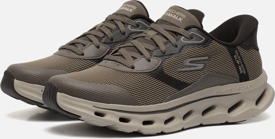 Skechers Go Walk Glide-Step 2.0 Zac Heren Instappers Bruin - Foto 4