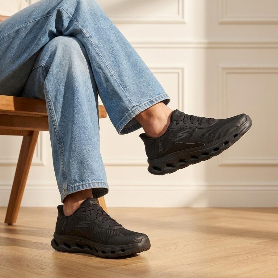 Skechers Slip-Ins Go Walk Glide Step 2.0 Sneakers Heren Zwart - Foto 2