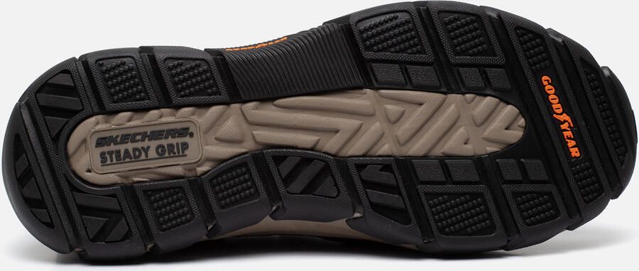 Skechers Bruin Leren Textiel Instapper met Comfortabel Voetbed Brown Heren - Foto 10