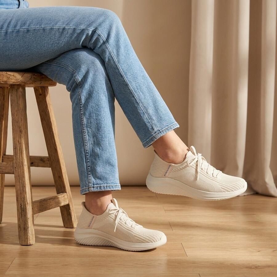Skechers Hands Free Slip-Ins Ultra Flex 3.0 Brilliant Path VEGAN instapper Dames Wit - Foto 2