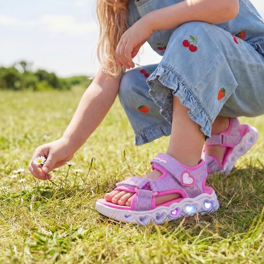 Skechers HEART LIGHTS SANDALS-SUGAR SP Meisjes Sandalen Lavendel