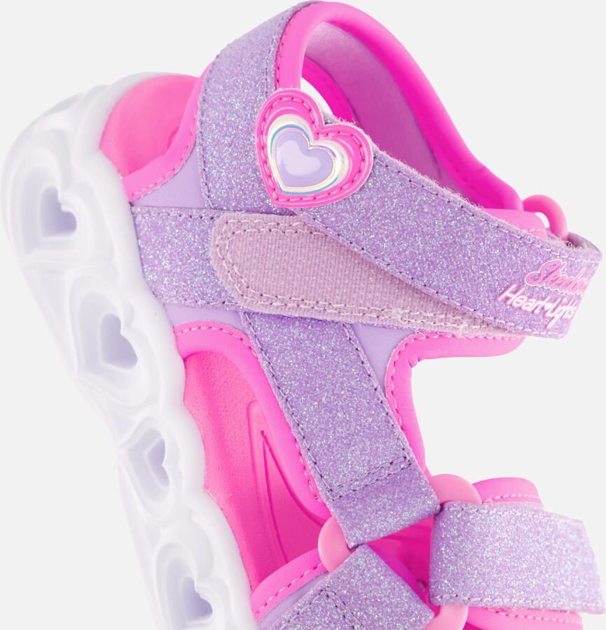 Skechers Heart Lights Sandalen roze Textiel - Foto 2