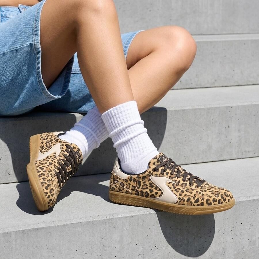 SKECHERS Sneakers laag 'HOTSHOT' cappuccino mokka zwart wit