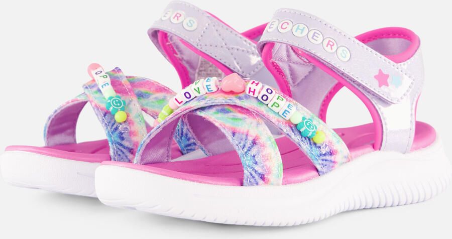 Skechers Jumpsters Tie Dye Sandalen paars Textiel