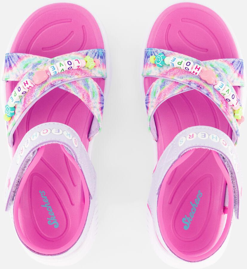 Skechers Jumpsters Tie Dye Sandalen paars Textiel - Foto 3