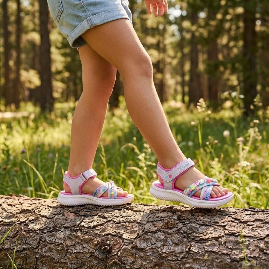Skechers Platte sandalen JUMPSTERS SANDAL TIE DYE BFFS 303045L