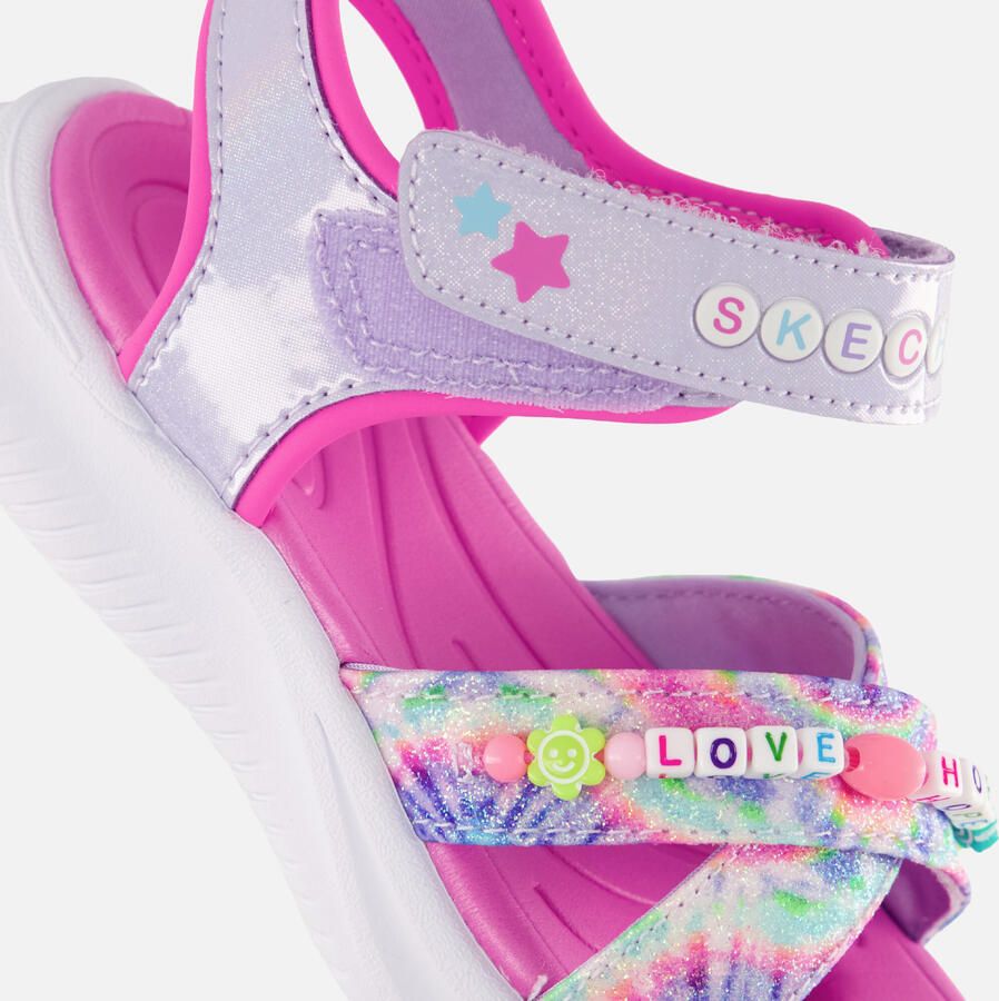 Skechers Jumpsters Tie Dye Sandalen paars Textiel Sneakers Unisex - Foto 2