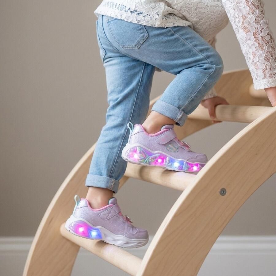 Skechers S LIGHTS\xAE-LIL BUTTERFLY BLISS Meisjes Sneakers Lavendel