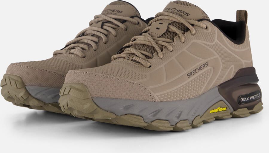 Skechers Max Protect Ironguard Taupe Black Wandelschoenen Heren