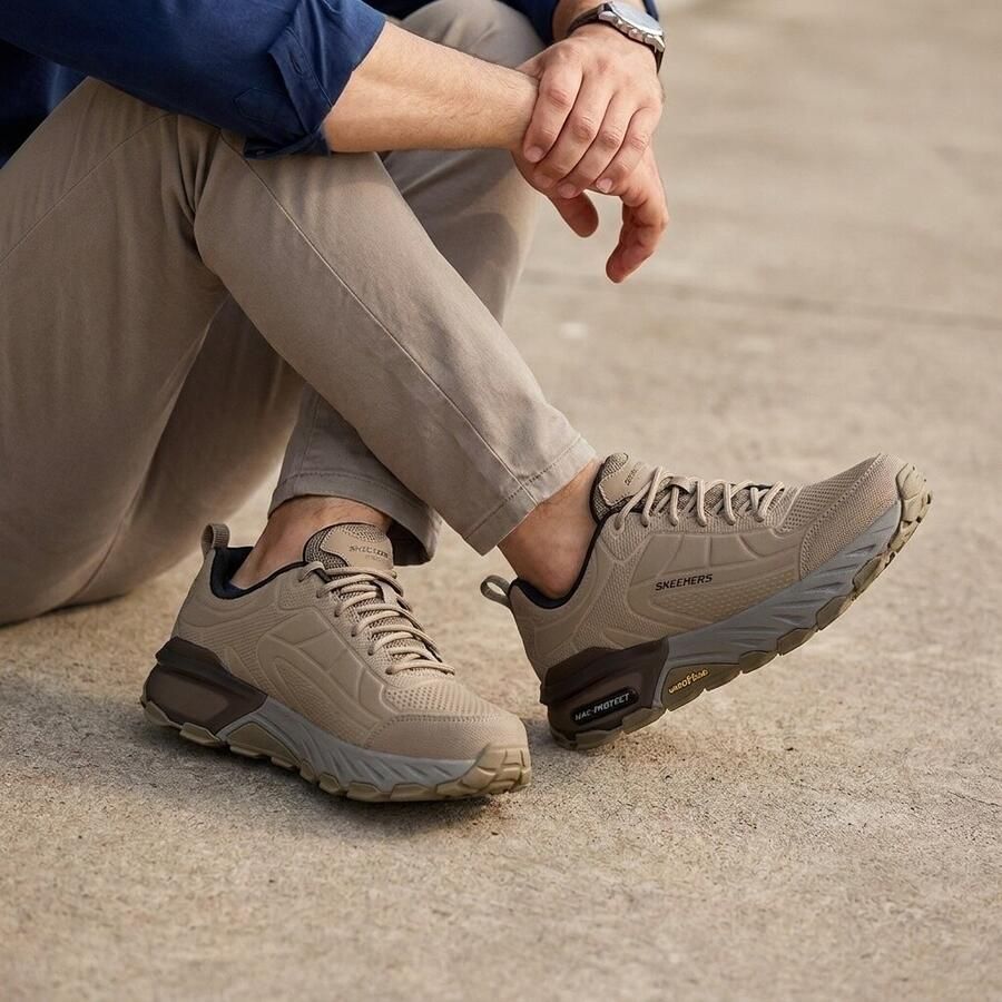 Skechers Max Protect Irongaurd Sneakers Heren Taupe