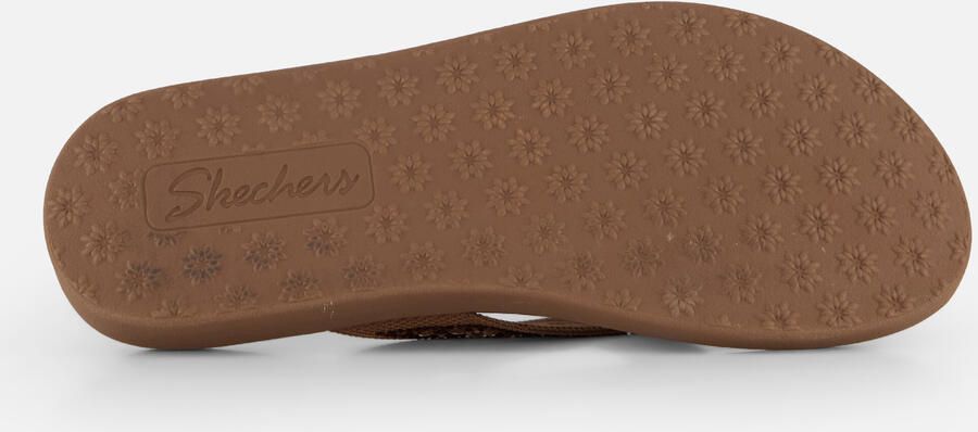 Skechers MEDITATION LUXE SUNNY GLOW Dames Slippers Mokka - Foto 4