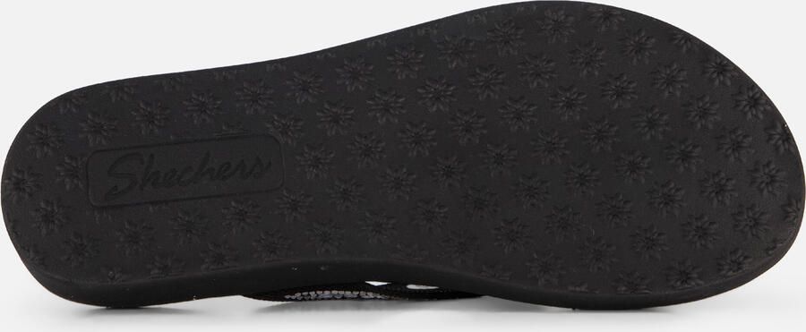 Skechers MEDITATION LUXE SUNNY GLOW Dames Slippers Zwart - Foto 5