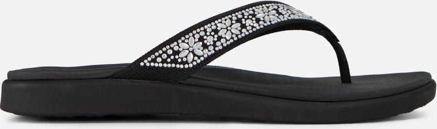 Skechers MEDITATION LUXE SUNNY GLOW Dames Slippers Zwart - Foto 7