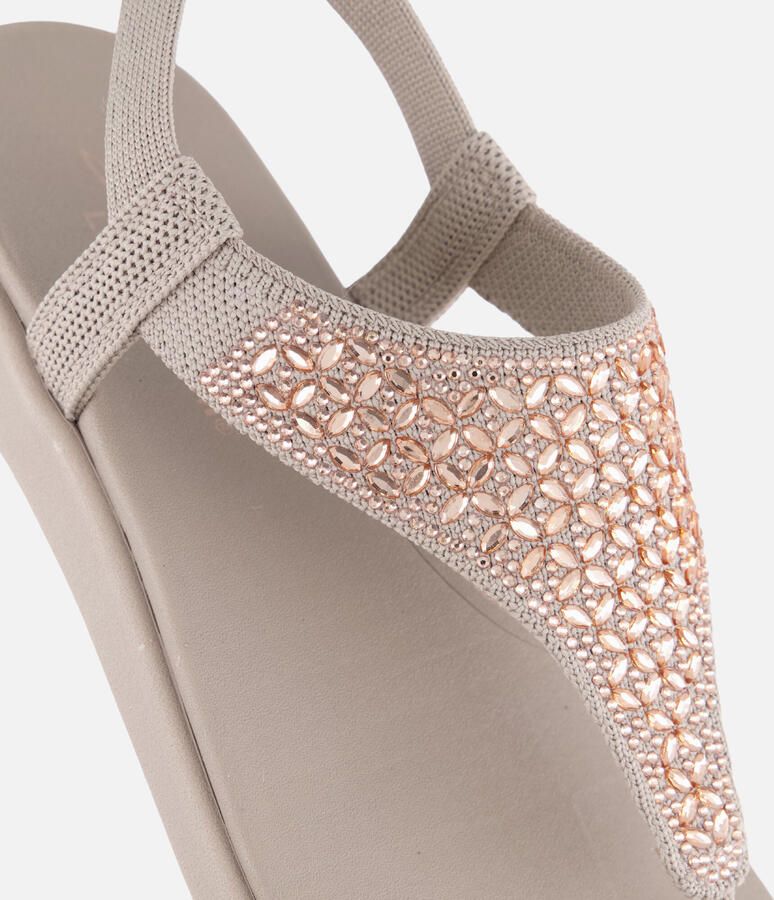 Skechers MEDITATION LUXE-MODERN EVENT Dames Sandalen Taupe - Foto 4