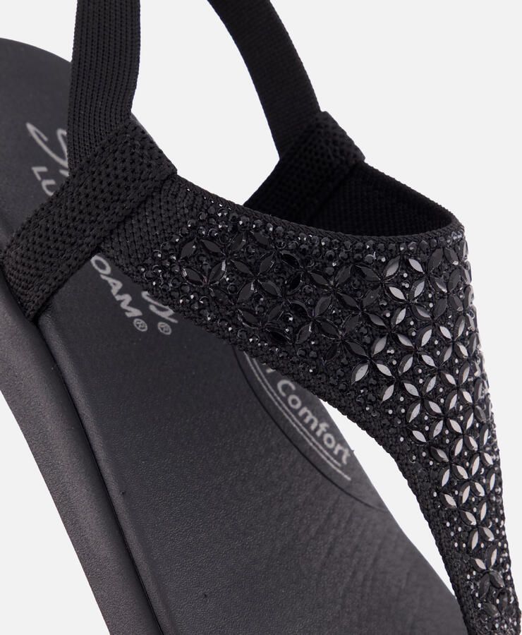 Skechers MEDITATION LUXE-MODERN EVENT Dames Sandalen Zwart - Foto 4