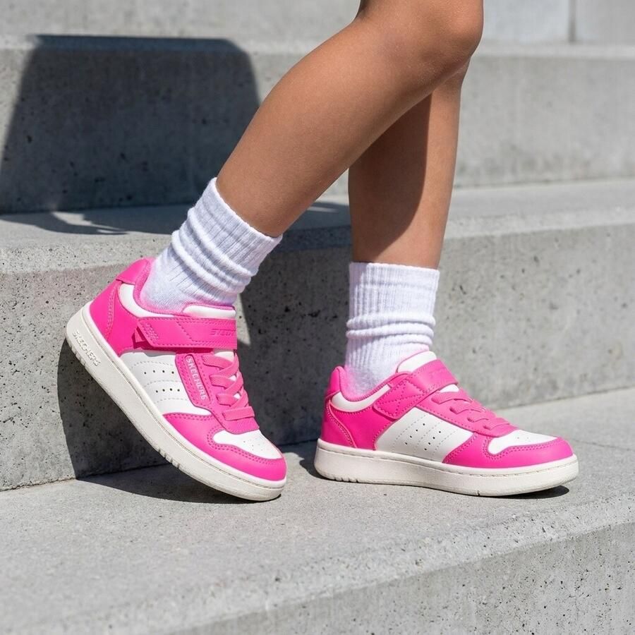 Skechers Quick Street Court Classic Sneakers roze Dames