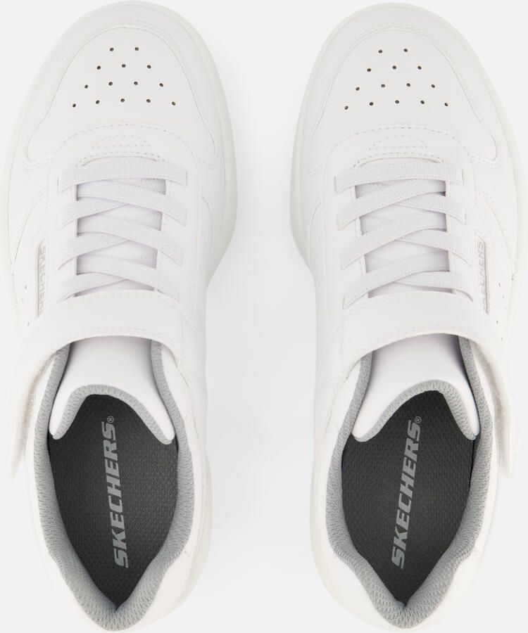 Skechers Quick Street jongens sneakers wit Uitneembare zool - Foto 4