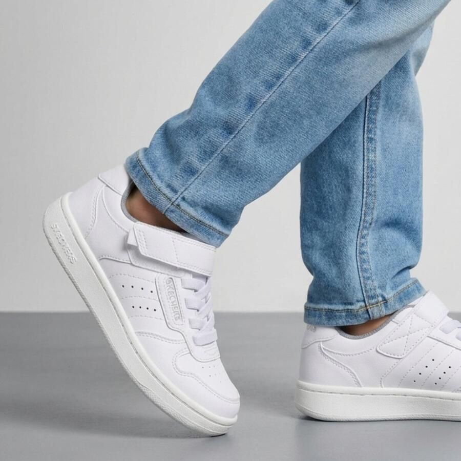 Skechers Quick Street jongens sneakers wit Uitneembare zool - Foto 3