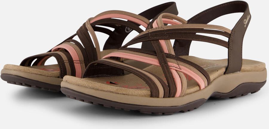 Skechers Reggae Slim Simply Stretch Sandalen Plat donkerbruin - Foto 5