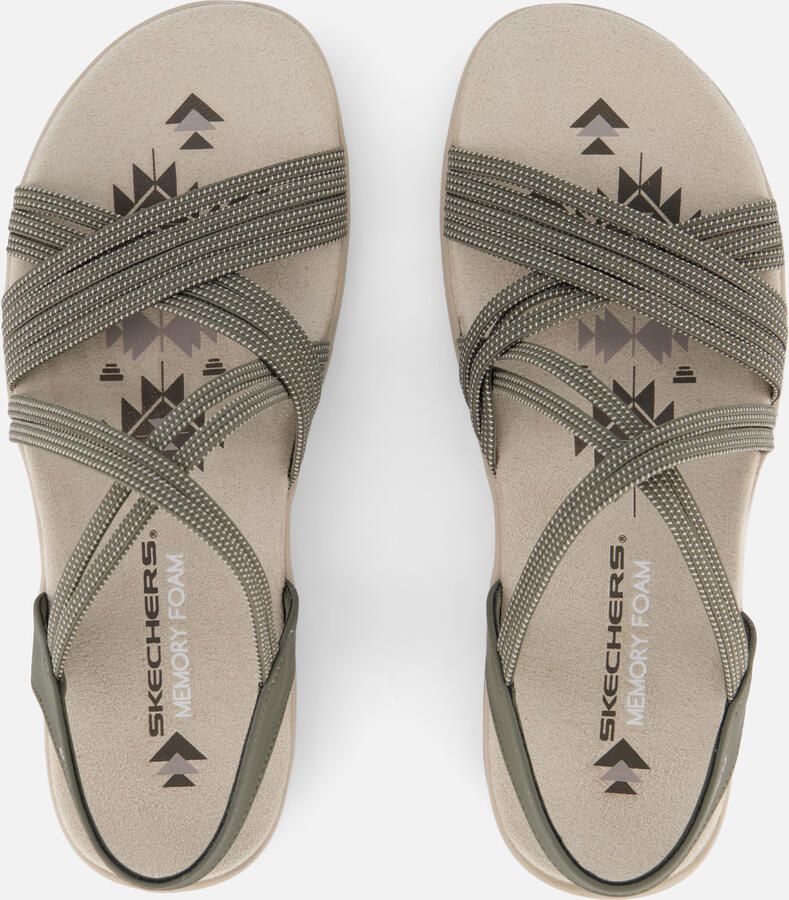 Skechers Sandalen REGGAE SLIM TURN IT UP met elastische riempjes - Foto 2
