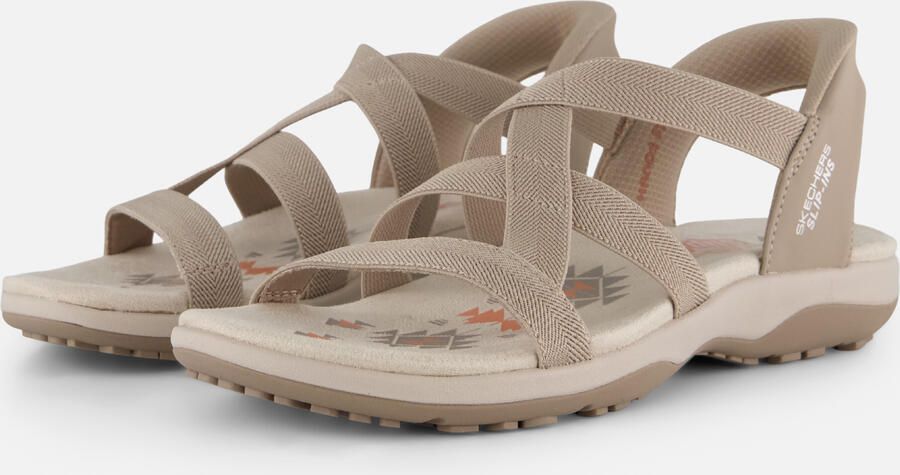 Skechers Sandalen REGGAE SLIM-STRETCH FLEX flats trekking sandaal met slip-ins functie