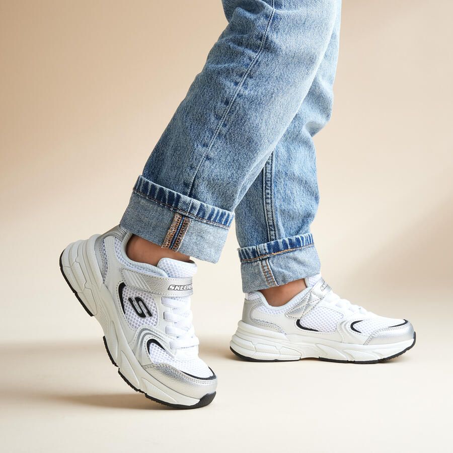 Skechers RETRO-GRAPH Meisjes Sneakers Wit - Foto 2