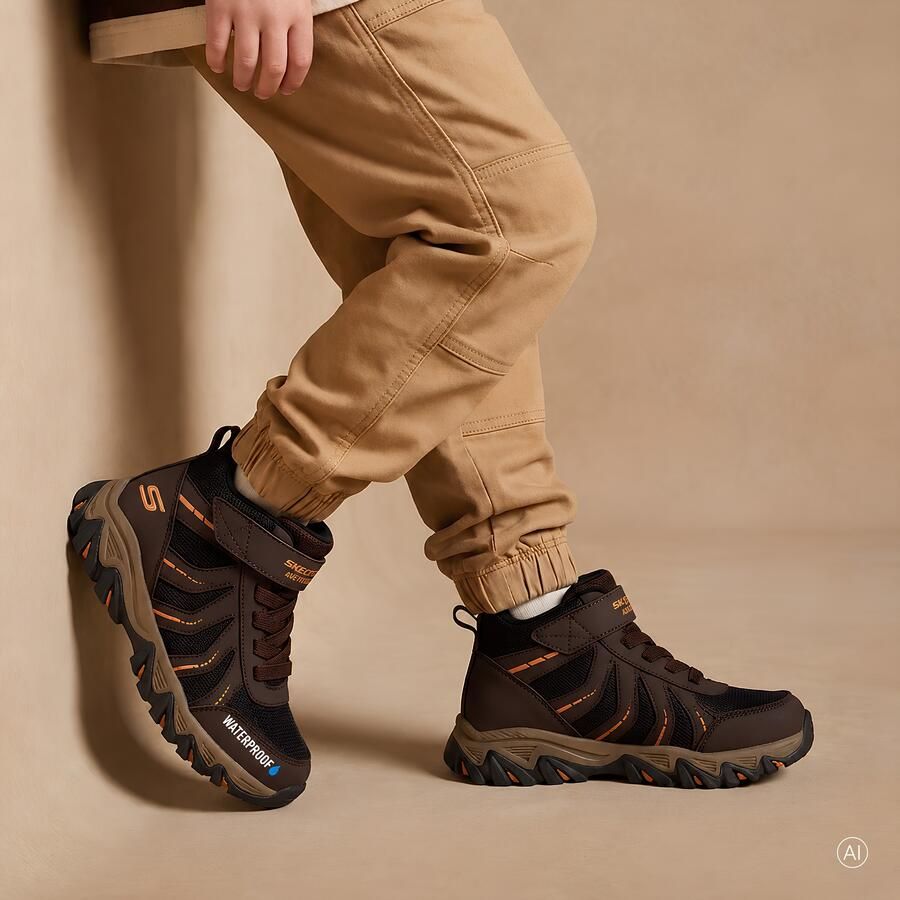 Skechers Waterproof Rugged Ranger Storm Trail Veterboots Jongens Bruin
