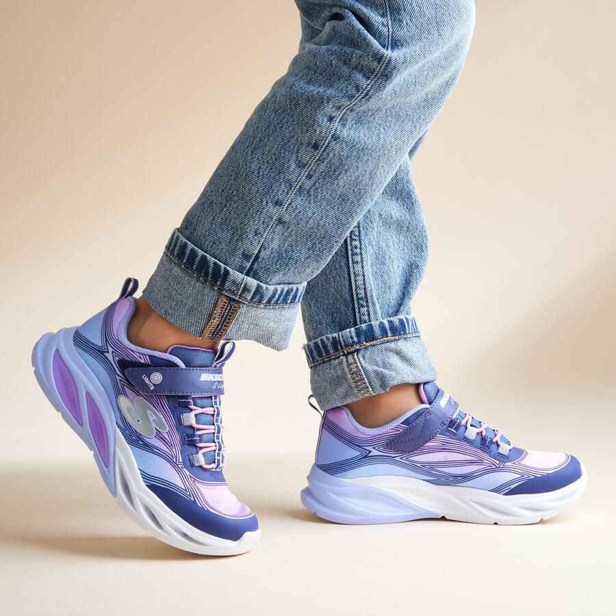 Skechers S-Lights: Cosmic Glow meisjes sneakers met lichtjes Paars