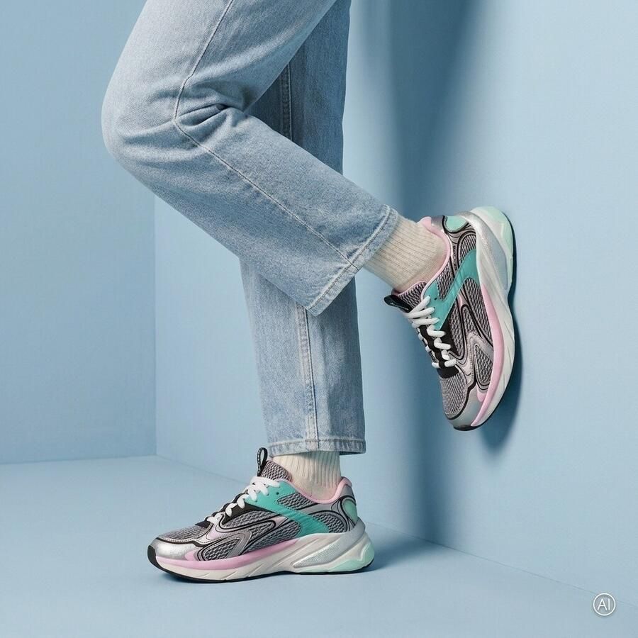Skechers S2K Sneakers zilver Synthetisch Dames - Foto 7