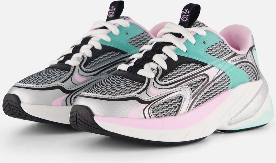 Skechers S2K Sneakers zilver Synthetisch Dames - Foto 2