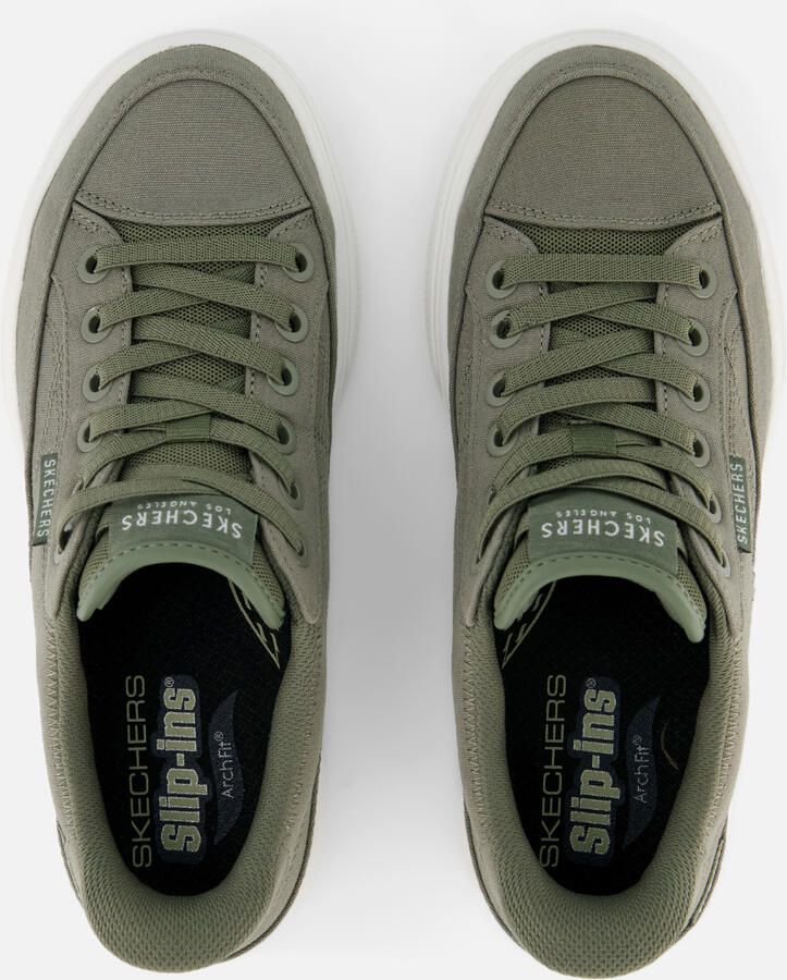 Skechers ARCH FIT ARCADE SEE YA THER Heren Sneakers Olijf - Foto 3