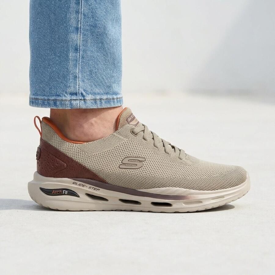 Skechers Slip-Ins Arch fit Orvan Kincade Instappers Heren Taupe - Foto 2