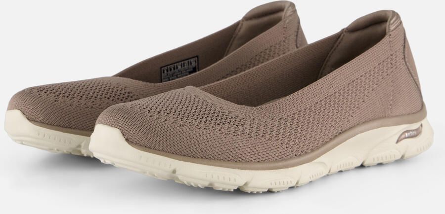 Skechers Arch Fit Sunny dames ballerina Donker Taupe