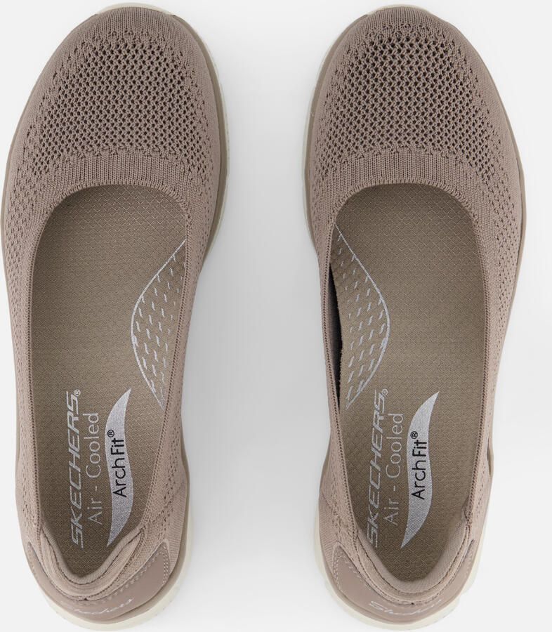 Skechers Arch Fit Sunny dames ballerina Donker Taupe - Foto 3