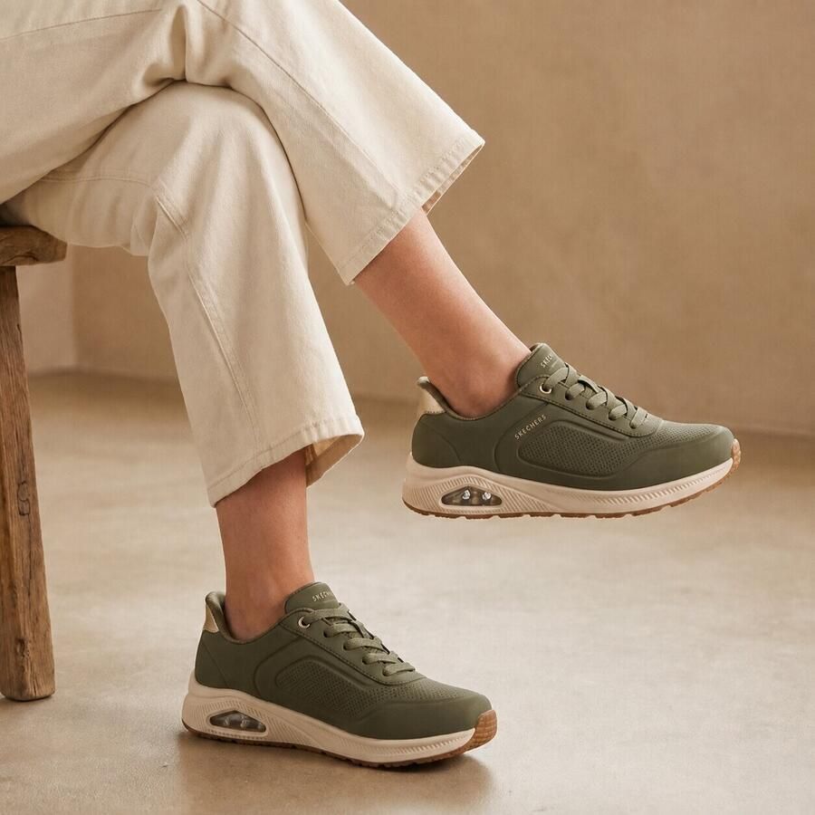 Skechers Slip-ins Arch Fit Uno groen Synthetisch