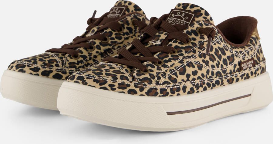 Skechers Slip-Ins Bobs bruin Panterprint