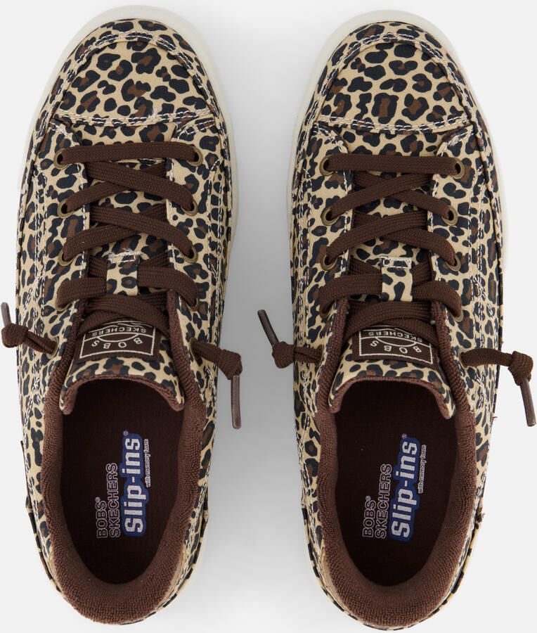 Skechers Slip-Ins Bobs bruin Panterprint - Foto 3